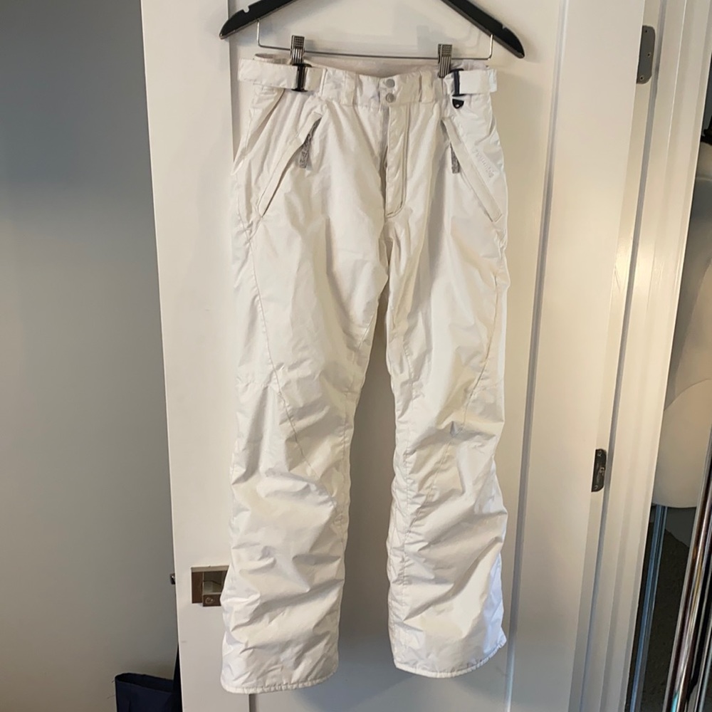Columbia white ski pants